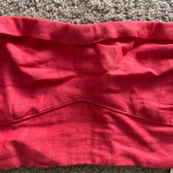 Anthropologie Maeve Red Crop Top - Picture 3 of 6